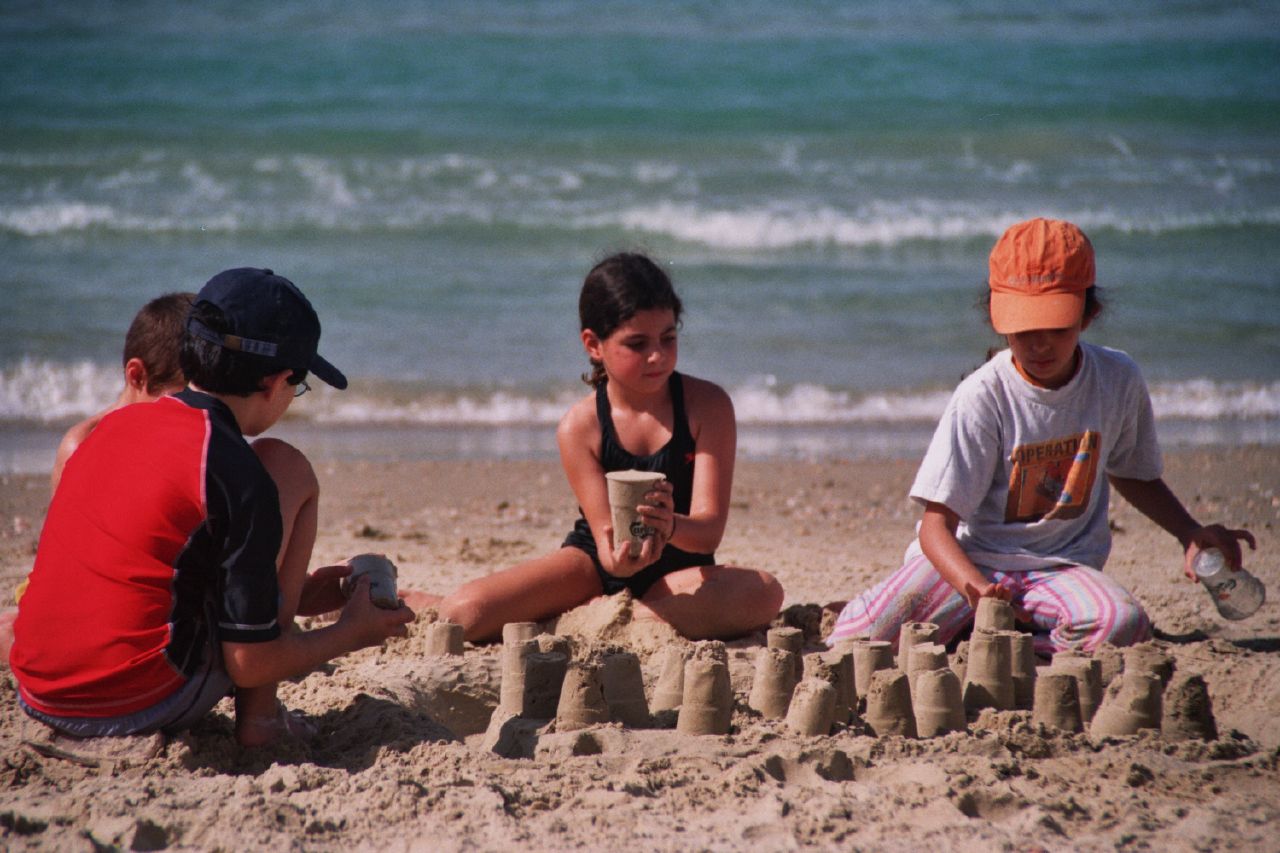 church building sandcastles together