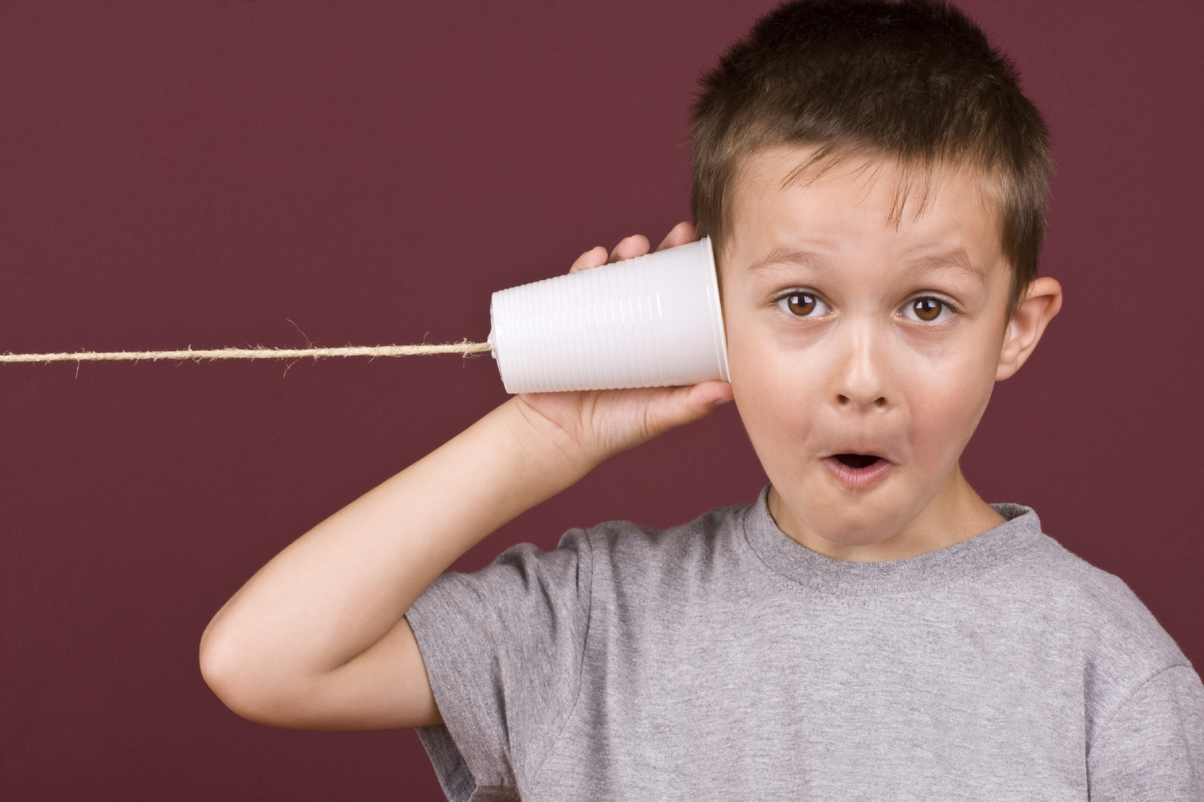 child on phone voice note